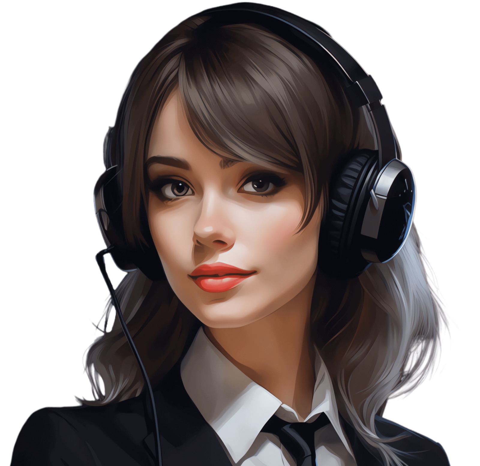 DeskAgent representative wearing a headset